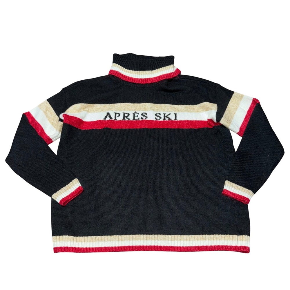 Lou &‎ Grey Après Ski Tricolor Turtleneck Sweater Size Small